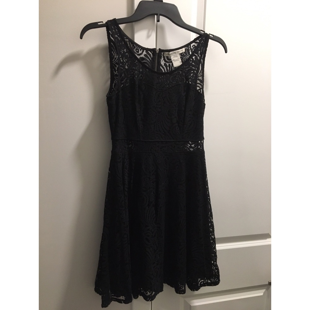 Black lace dress